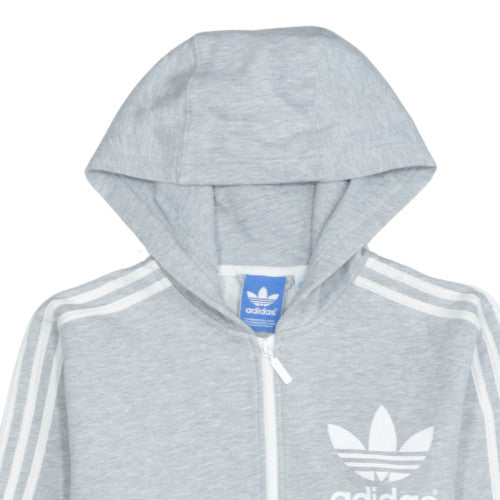 Mens UK Size S adidas Grey Full Zip Hoodie