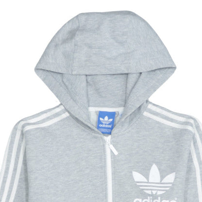 Mens UK Size S adidas Grey Full Zip Hoodie
