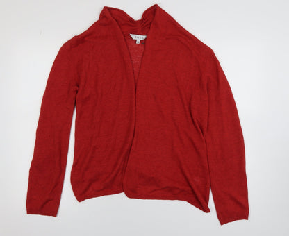 Womens UK Size 12 EAST Red Cardigan Jumper