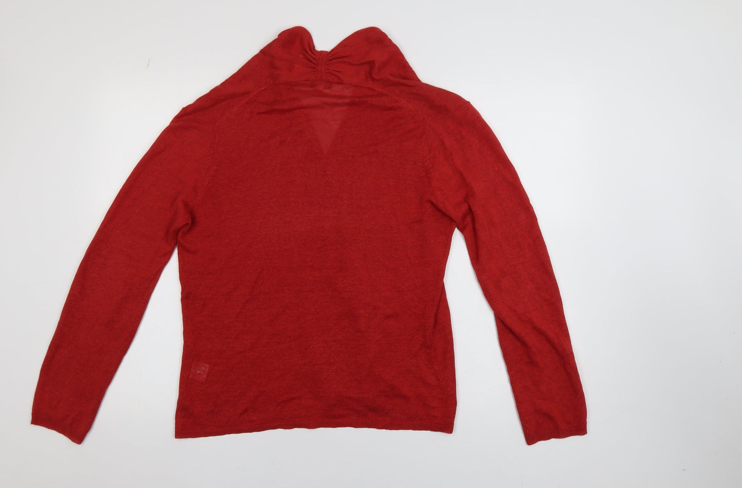 Womens UK Size 12 EAST Red Cardigan Jumper