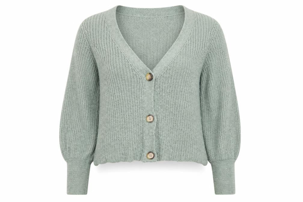 Womens UK Size M Only Green Cardigan Jumper