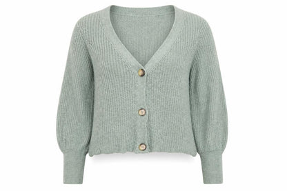 Womens UK Size M Only Green Cardigan Jumper
