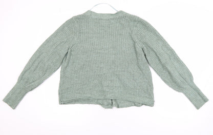 Womens UK Size M Only Green Cardigan Jumper