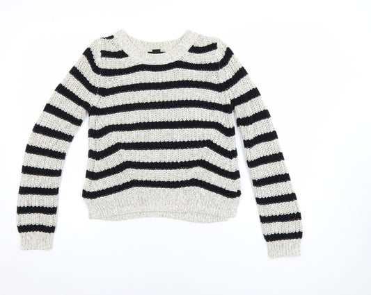 Womens UK Size XS H&M Black Pullover Jumper