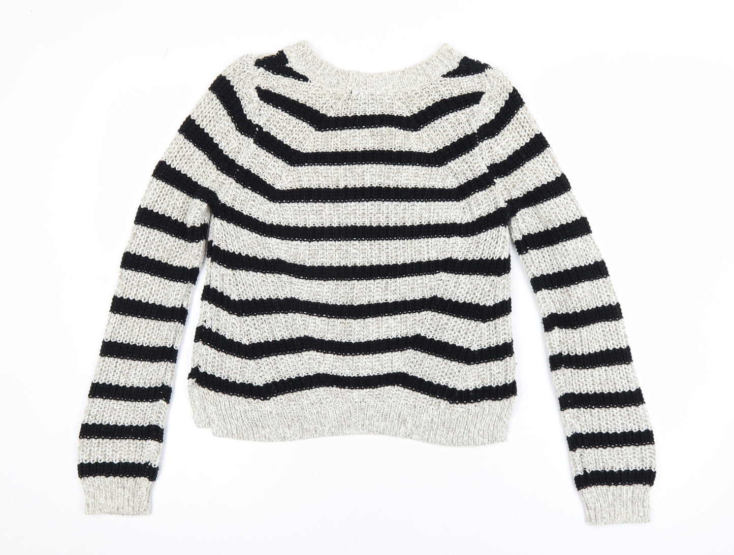 Womens UK Size XS H&M Black Pullover Jumper