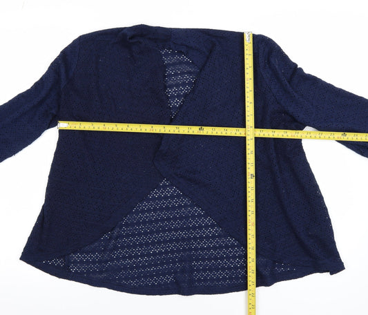 Womens UK Size S Oasis Blue Cardigan Jumper