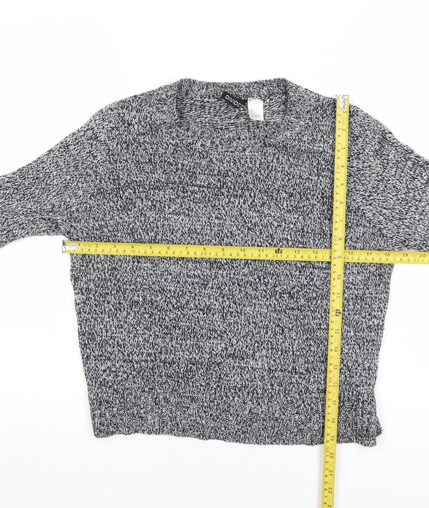 Womens UK Size 8 H&M Grey Pullover Jumper