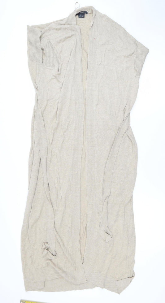 Esprit Women's Beige 2XL Lightweight Belted Knit Cardigan