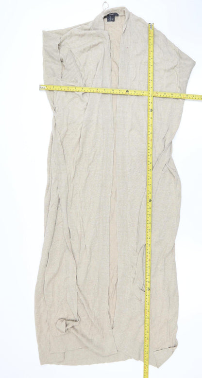 Esprit Women's Beige 2XL Lightweight Belted Knit Cardigan