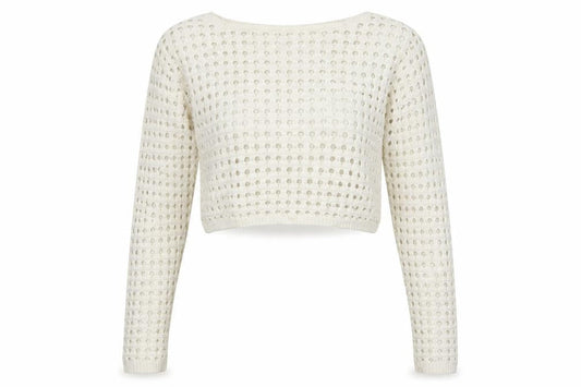 Womens UK Size S Pink Vanilla Ivory Pullover Jumper