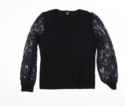 Womens UK Size 18 Pour Moi Black Pullover Jumper