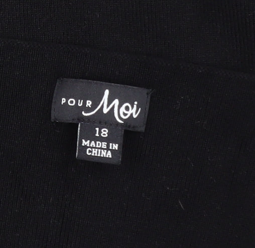 Womens UK Size 18 Pour Moi Black Pullover Jumper