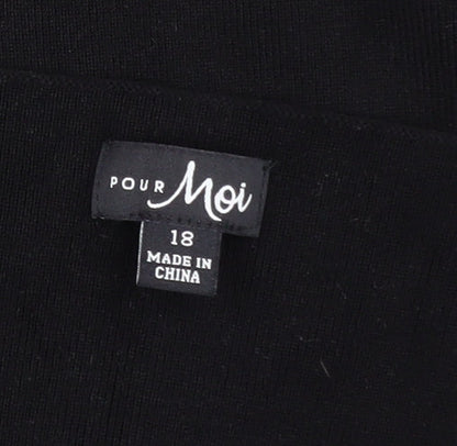 Womens UK Size 18 Pour Moi Black Pullover Jumper