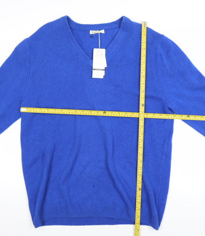 Mens UK Size L Woolovers Blue Pullover Jumper