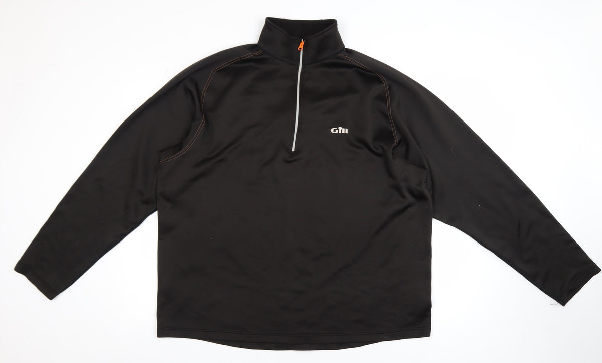 Mens UK Size XXL Gill Black Pullover Sweatshirt