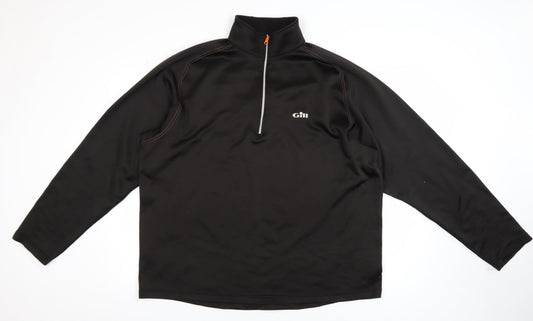 Mens UK Size XXL Gill Black Pullover Sweatshirt