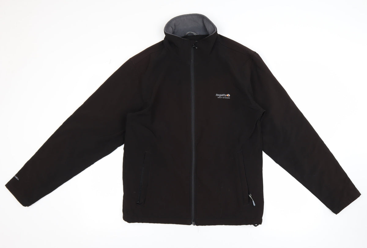 Mens UK Size S Regatta Black Soft Shell