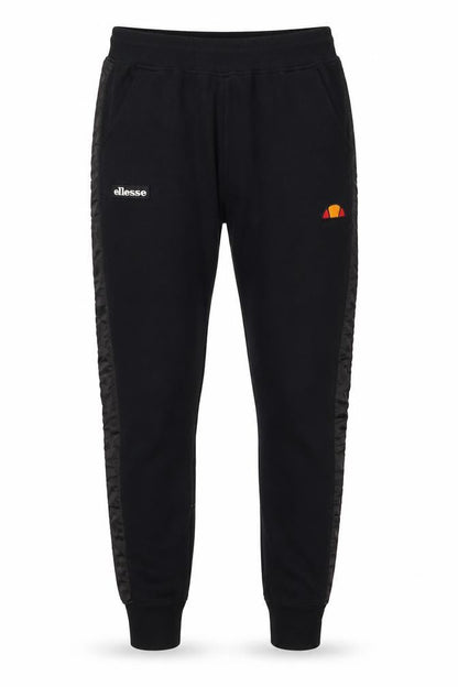 Mens UK Size M ellesse Regular Fit Jogger Black Trousers