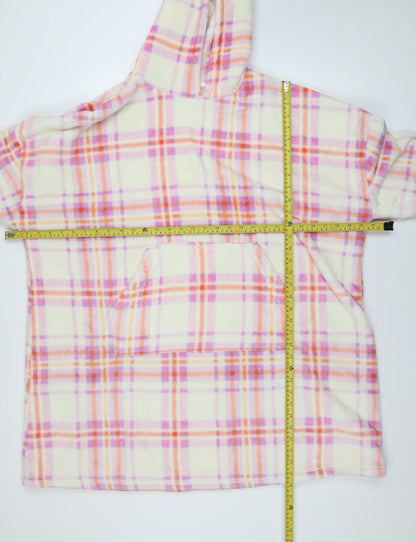 Marks and Spencer Womens Multicoloured Fleece Hooded Nightshirt One Size