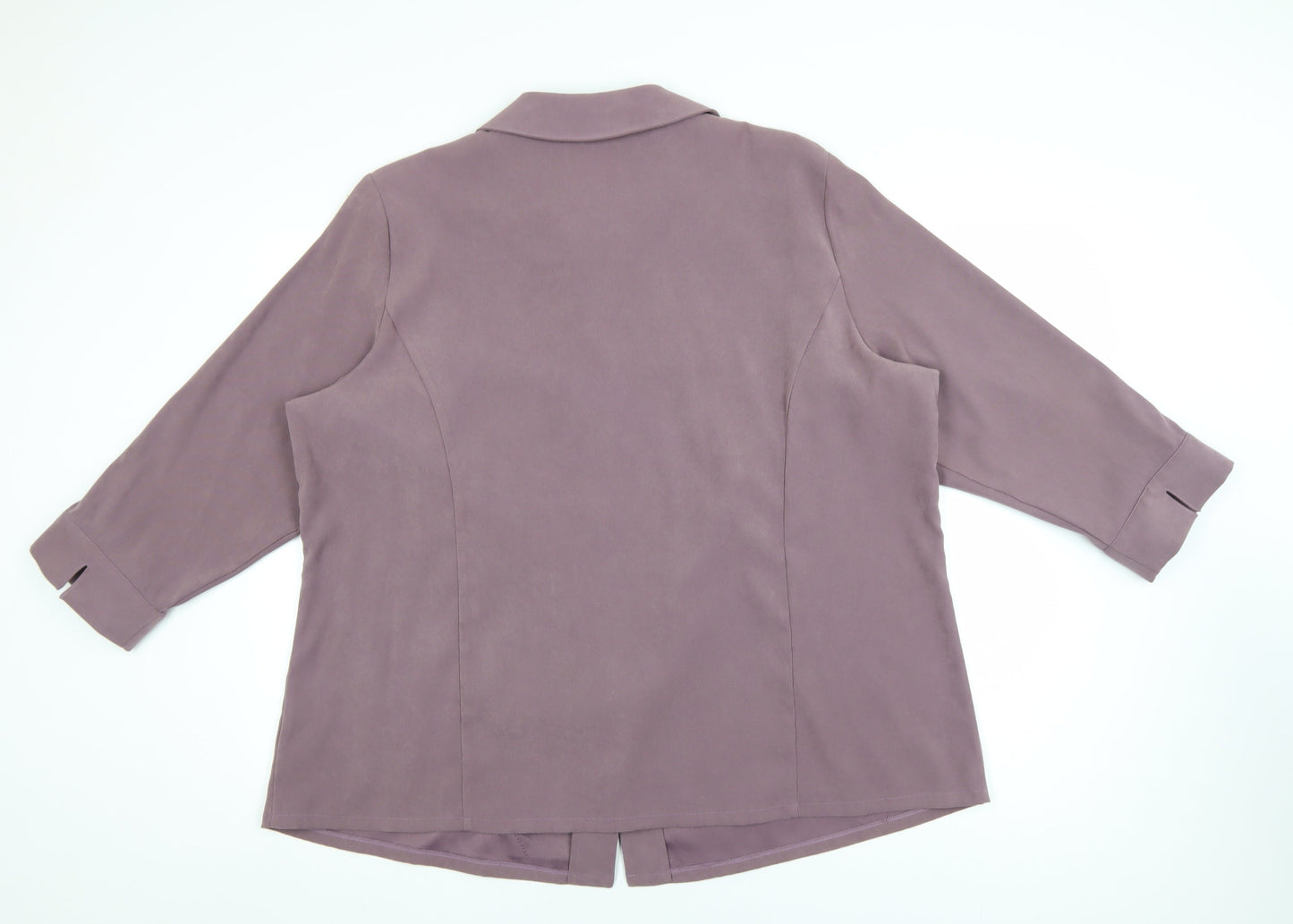 Womens UK Size 24 essence Purple Classic Blouse