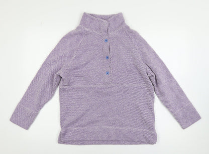Bella di Notte Women’s Purple Henley Knit Jumper Size 10