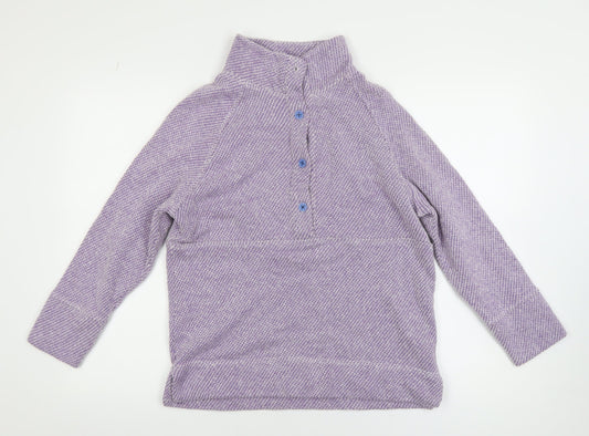 Bella di Notte Women’s Purple Henley Knit Jumper Size 10