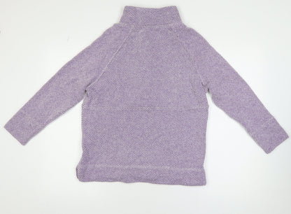 Bella di Notte Women’s Purple Henley Knit Jumper Size 10