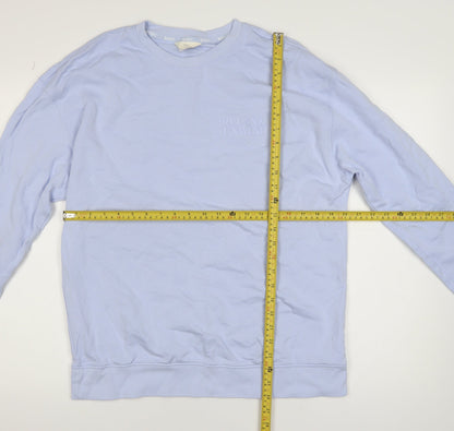 Womens UK Size L Marks and Spencer Blue Pullover Sweatshirt