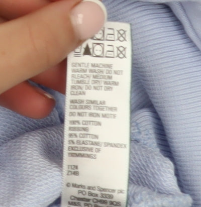 Womens UK Size L Marks and Spencer Blue Pullover Sweatshirt