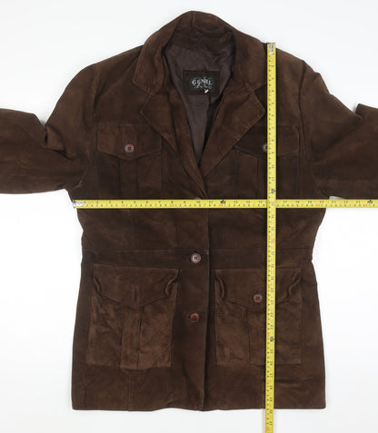 Womens UK Size 12 Genel Brown Overcoat