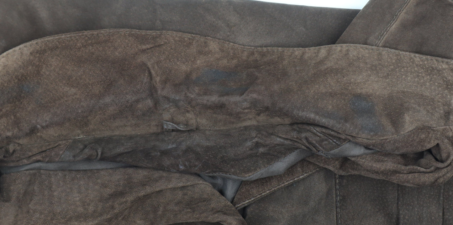 Womens UK Size 12 Genel Brown Overcoat
