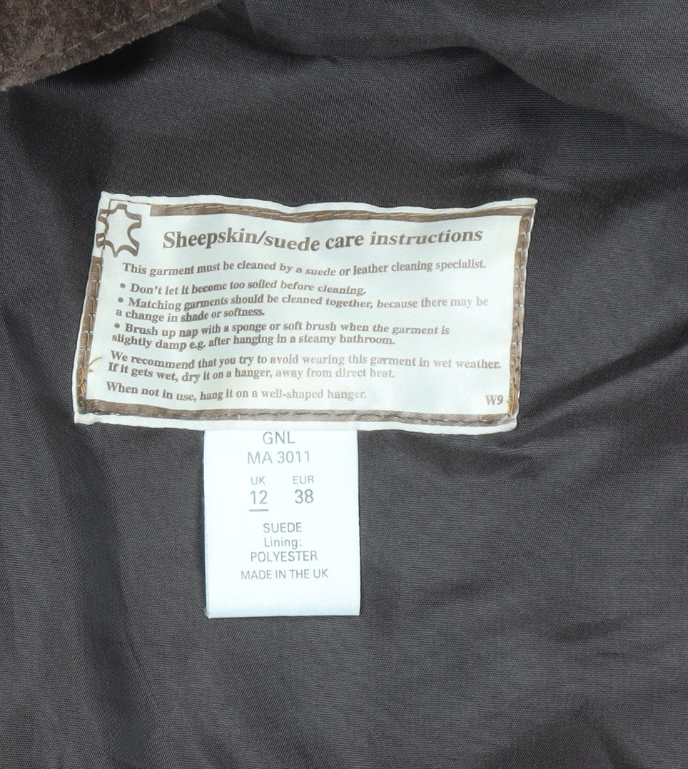 Womens UK Size 12 Genel Brown Overcoat