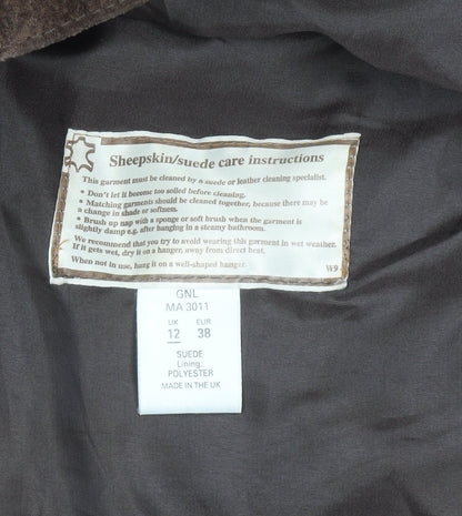 Womens UK Size 12 Genel Brown Overcoat