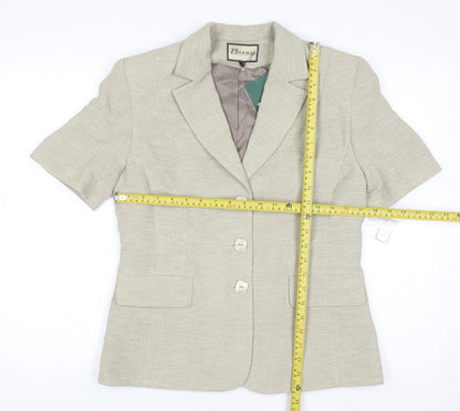Womens UK Size 12 Busy Regular Beige Blazer