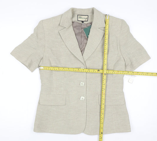 Womens UK Size 12 Busy Regular Beige Blazer