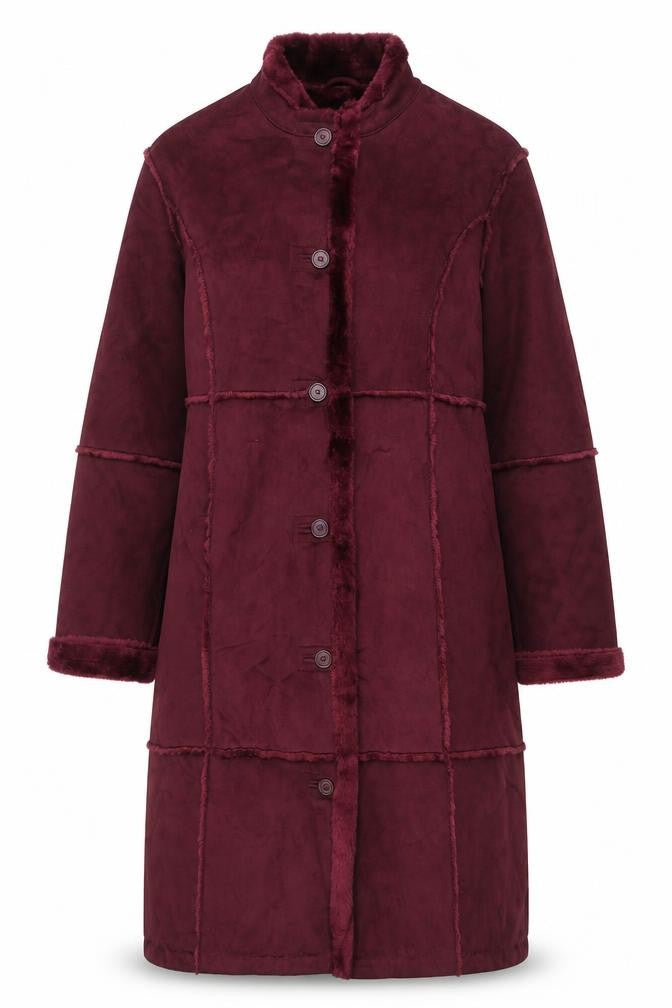 Womens UK Size XL Centigrade Red Overcoat
