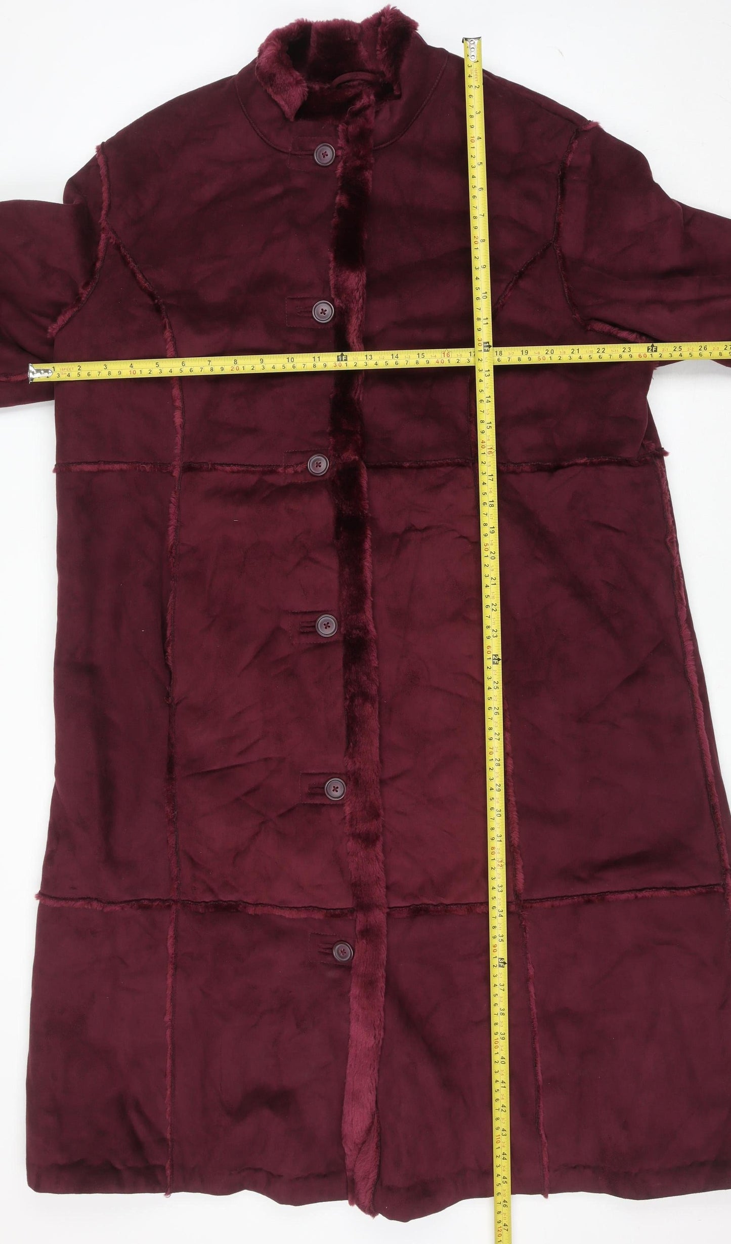 Womens UK Size XL Centigrade Red Overcoat