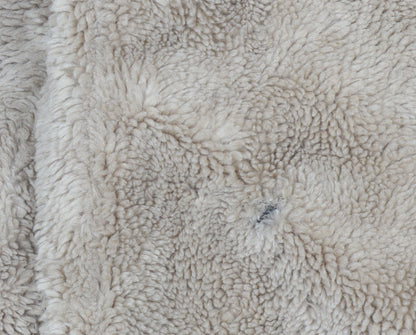 Topshop Women's Beige Faux Fur Mid-Length Coat Size 6