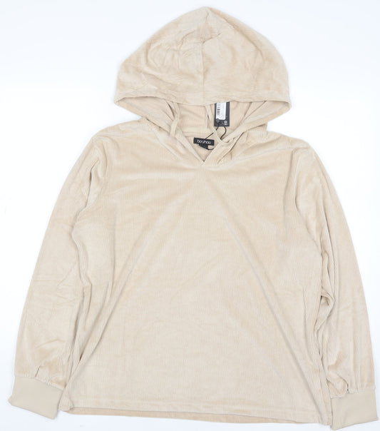 Womens UK Size 12 Boohoo Beige Pullover Jumper