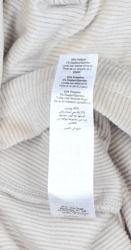 Womens UK Size 12 Boohoo Beige Pullover Jumper