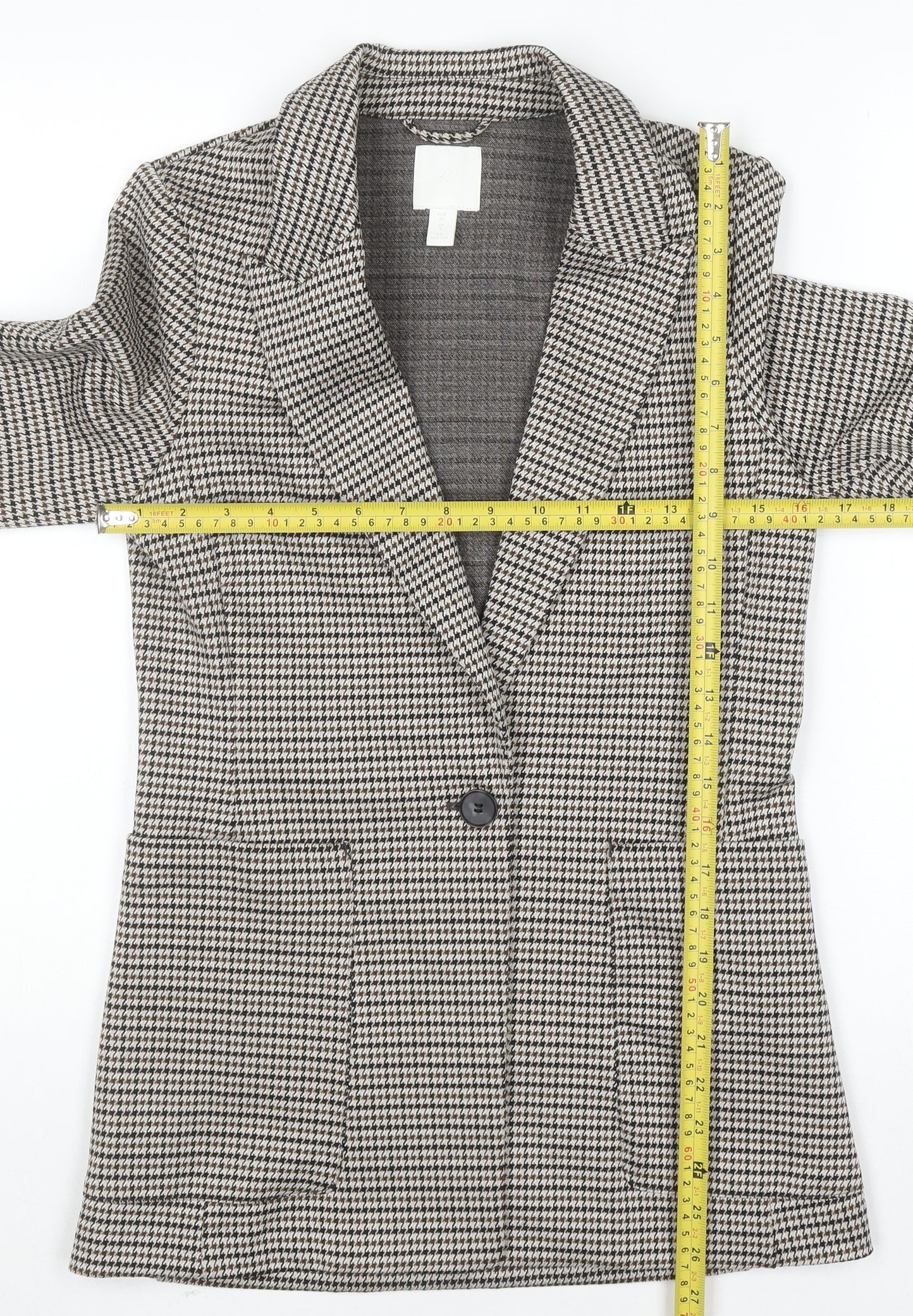 Womens UK Size 4 H&M Regular Grey Blazer