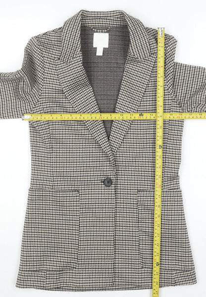 Womens UK Size 4 H&M Regular Grey Blazer