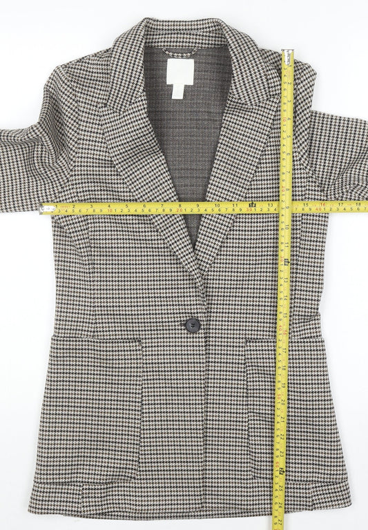 Womens UK Size 4 H&M Regular Grey Blazer