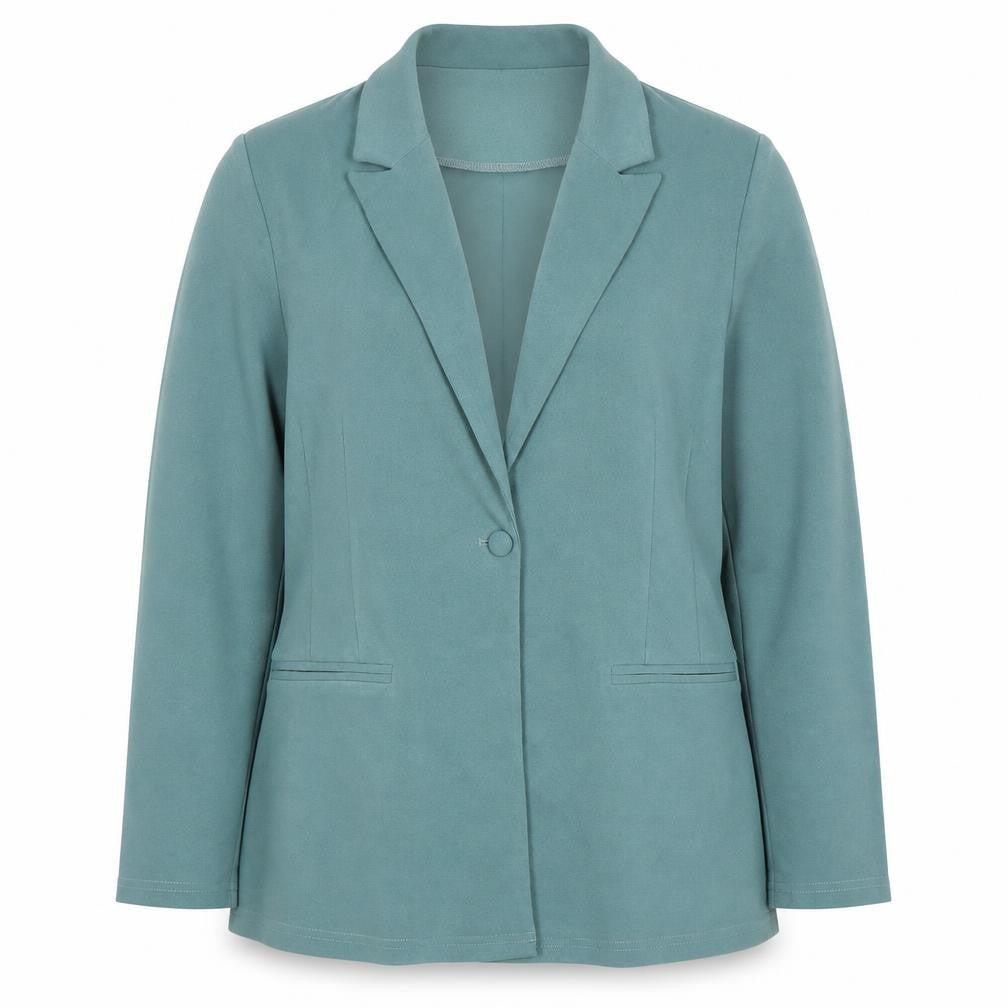 ASOS DESIGN Women's Green Blazer Jacket UK14 Regular Fit Single-Breasted