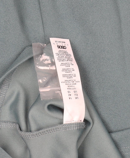 ASOS DESIGN Women's Green Blazer Jacket UK14 Regular Fit Single-Breasted