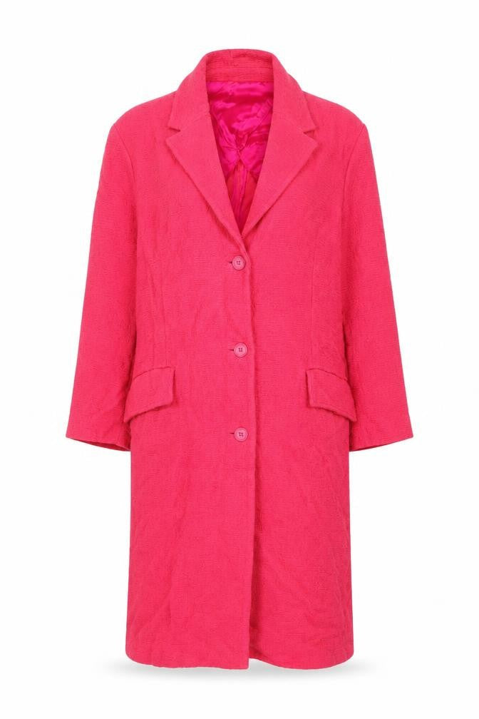 Womens UK Size 14 Zara Pink Overcoat