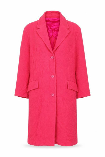Womens UK Size 14 Zara Pink Overcoat