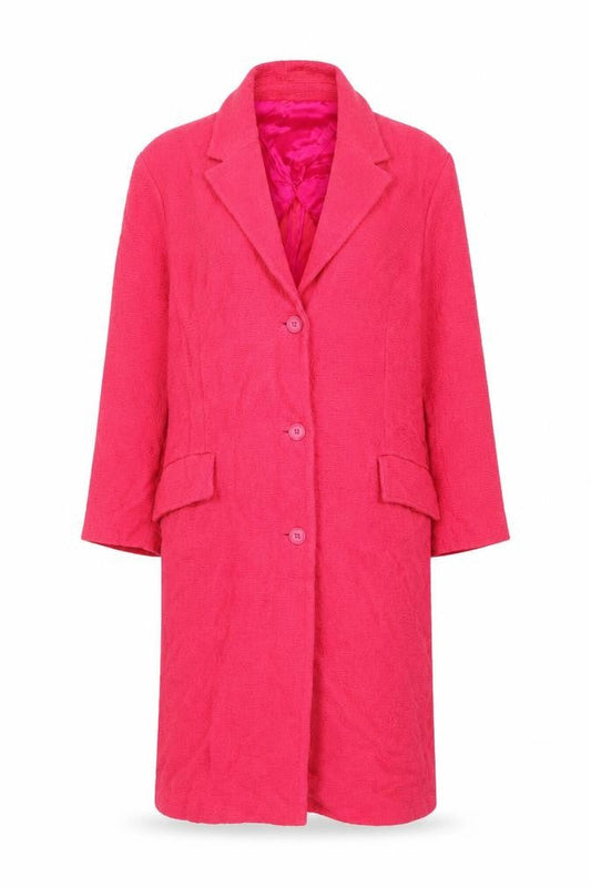 Womens UK Size 14 Zara Pink Overcoat