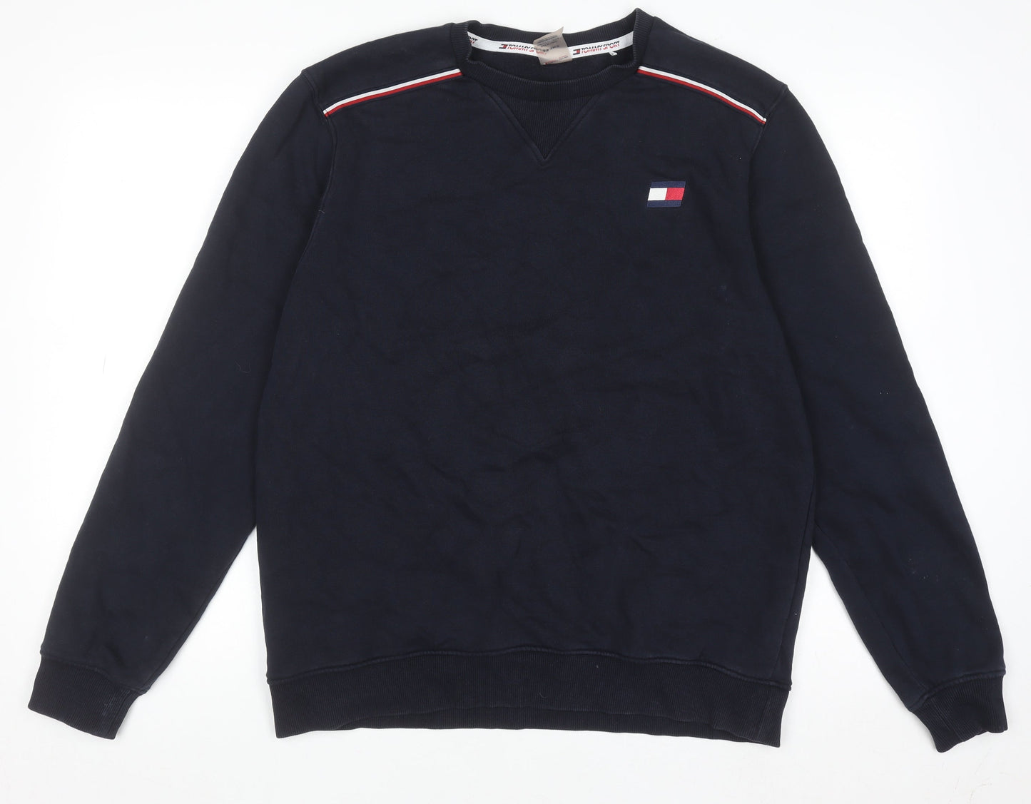 Mens UK Size M Tommy Sport Blue Pullover Jumper