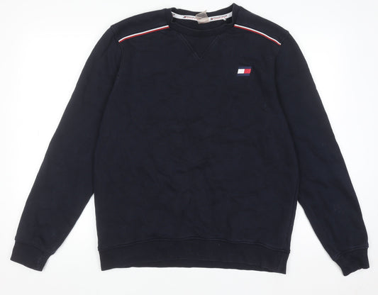 Mens UK Size M Tommy Sport Blue Pullover Jumper